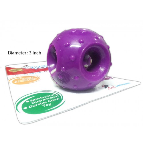 Super Dog Toys Rubber Hole Ball Large Petshop18.com